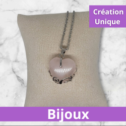Collier Quartz Rose