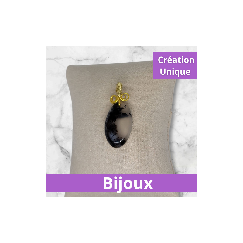 Pendentif  Opale dendritique