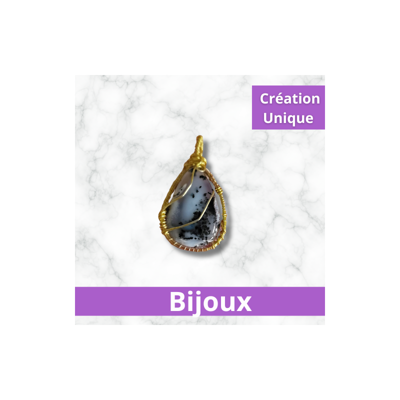 Pendentif  Opale dendritique