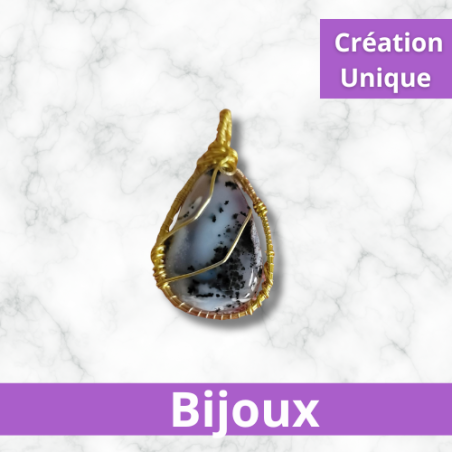 Pendentif  Opale dendritique