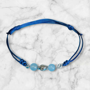 Bracelet Bleu avec tortue
